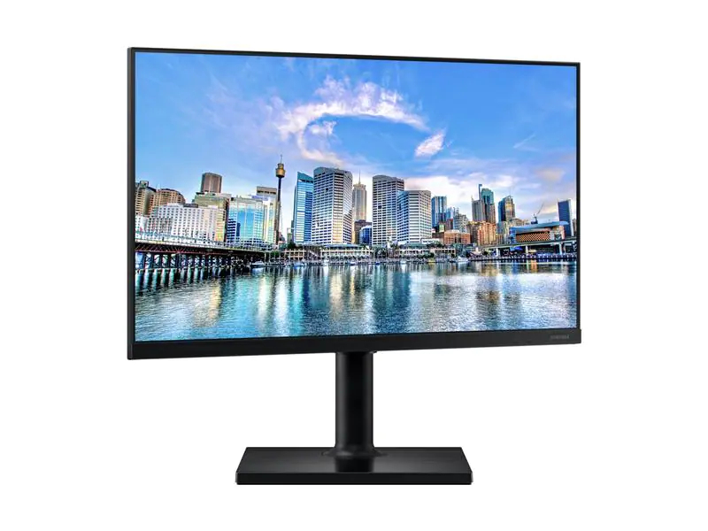 Samsung Monitor LF27T450FQRXEN, Bildschirmdiagonale: 27 ", Auflösung: 1920 x 1080 (Full HD), Anschlüsse: DisplayPort, HDMI, Anwendungsbereich: Business, Ergonomie: Schwenkbar, Pivot-Funktion, Höhenverstellbar, Neigbar, Curved: Nein