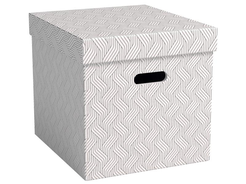 VON Archivschachtel Cube 29 l, 3 Stück, Weiss, Breite: 32 cm, Höhe: 31.5 cm, Tiefe: 36.5 cm, Volumen: 29 l, Produkttyp: Archivschachtel, Verpackungseinheit: 3 Stück