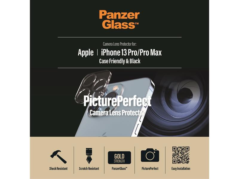 Panzerglass Camera ProtectorApple iPhone 13 Pro / 13 Pro Max, Zubehörtyp Mobiltelefone: Kameraschutz, Detailfarbe: Transparent