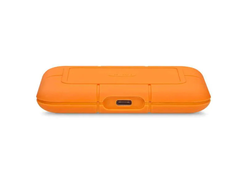 LaCie Externe SSD Rugged 1 TB, Stromversorgung: Per Datenkabel, Speicherkapazität total: 1 TB, Speicherverschlüsselung: 256-Bit-AES, Farbe: Orange, Dateisystem: exFAT (Windows & Mac OS), Schnittstellen: Type-C USB 3.1 Gen 2