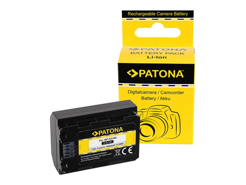 Patona Digitalkamera-Akku Sony NP-FZ100, Kompatible Hersteller: Sony, Kapazität Wattstunden: 11.52 Wh