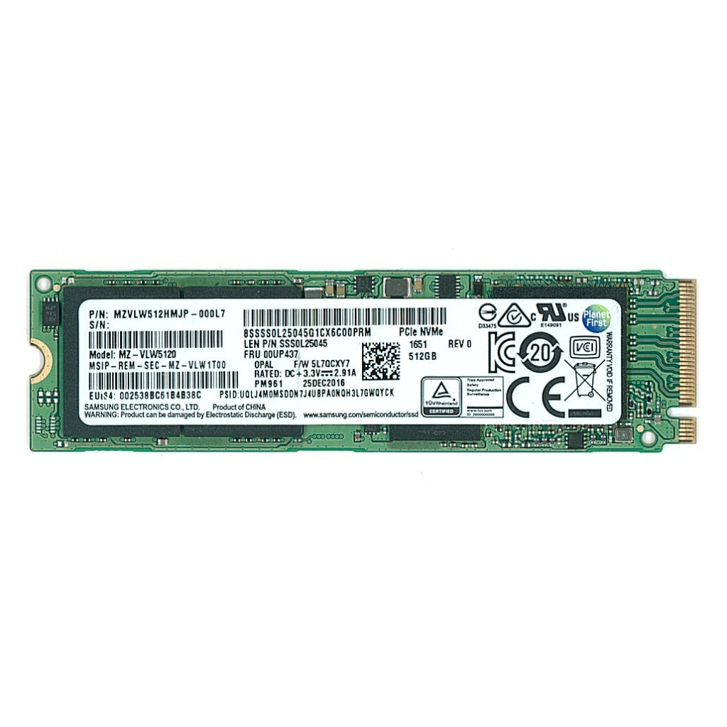 BTO/ThinkPad 2TB SSD OPAL2 PCIe 3x4 TLC M.2 2280