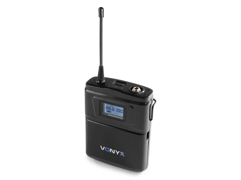 Vonyx WM61 Set, Wandlerprinzip: Keine Angabe, Richtcharakteristik: Keine, Bauweise: Hand-/Stativmikrofon, Signalverarbeitung: Digital, Betriebsart: Netzteil, Frequenzbereich: 863 - 865 MHz