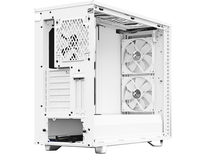 Fractal Design PC-Gehäuse Define 7 Weiss, Unterstützte Mainboards: E-ATX, ATX, Mini-ITX, Micro-ATX, Gehäuse Bauart: Mid-Tower, Detailfarbe: Weiss, Anzahl Lüfterplätze: 9, Sichtfenster: Nein, Netzteil vorinstalliert: Nein