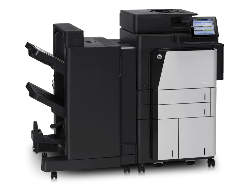 Hewlett-Packard HP MFP FLOW M830Z, Schwarzweiss Laser Drucker, A3, 56 Seiten pro Minute, Drucken, Scannen, Kopieren, Fax, Duplex