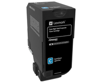 CORPORATE CYAN TONER CARTRIDGE Lexmark 74C2HCE, Laser, Lexmark, CS725, Cyan, Europe, Black  MSD