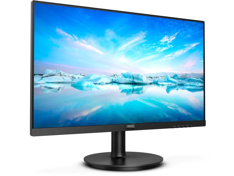 Philips Monitor 222V8LA/00, Bildschirmdiagonale: 21.5 ", Auflösung: 1920 x 1080 (Full HD), Paneltyp: VA, Bildschirmoberfläche: Entspiegelt, Farbraum: sRGB, USB-Hub: Nein