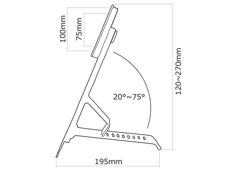 FPMA-D825BLACK 10-24" NewStar Flatscreen Desk Mount (stand/foot) Black