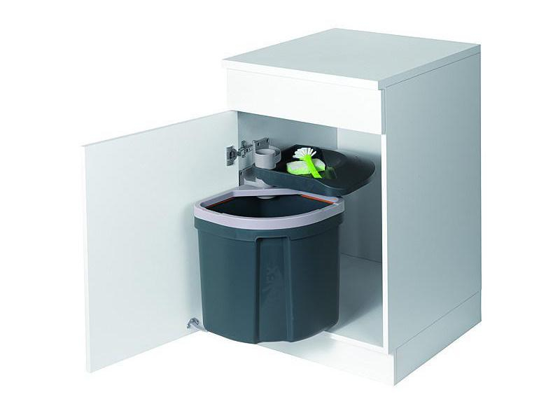 Müllex Abfalleimer EURO FLEXX, Fassungsvermögen: 35 l, Anzahl Behälter: 1, Material: Kunststoff, Form: Eckig, Farbe: Grau