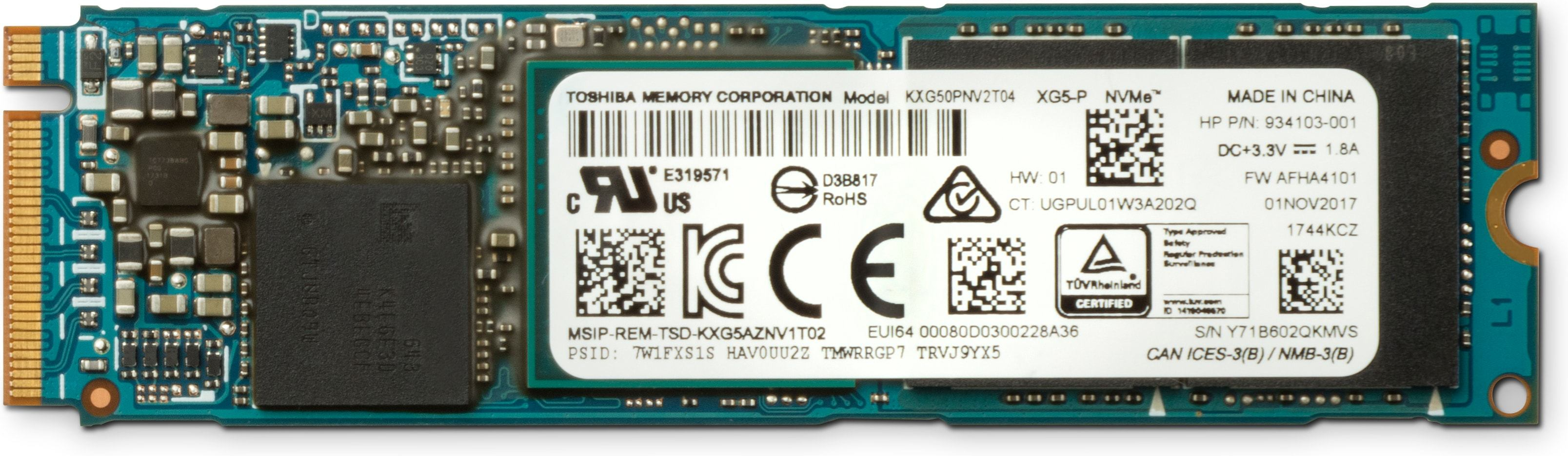 HP ZTrboDrv QuadPro 256GB TLC SSD module