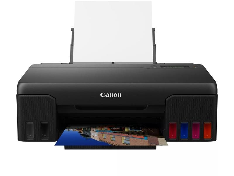 Canon Fotodrucker PIXMA G550, Druckertyp: Farbig, Drucktechnik: Tintenstrahl, Total Fassungsvermögen Papierzuführungen: 100 Seiten, Mobildruck: Ja, Anzahl Papierzuführungen (maximal): 1, Druckgeschwindigkeit (farbig): 3.9 ppm