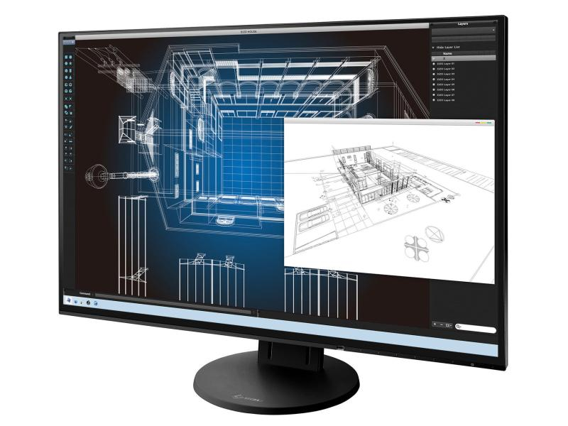 EIZO EV2456W, 24.1 Zoll LED, 1920 x 1080 Pixel, 16:10, DVI VGA HDMI USB, Schwarz