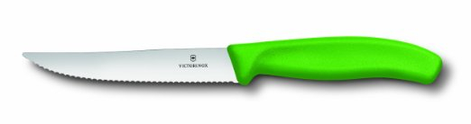 Victorinox Steak/Pizzamesser grün, Wellenschliff, 12 cm,