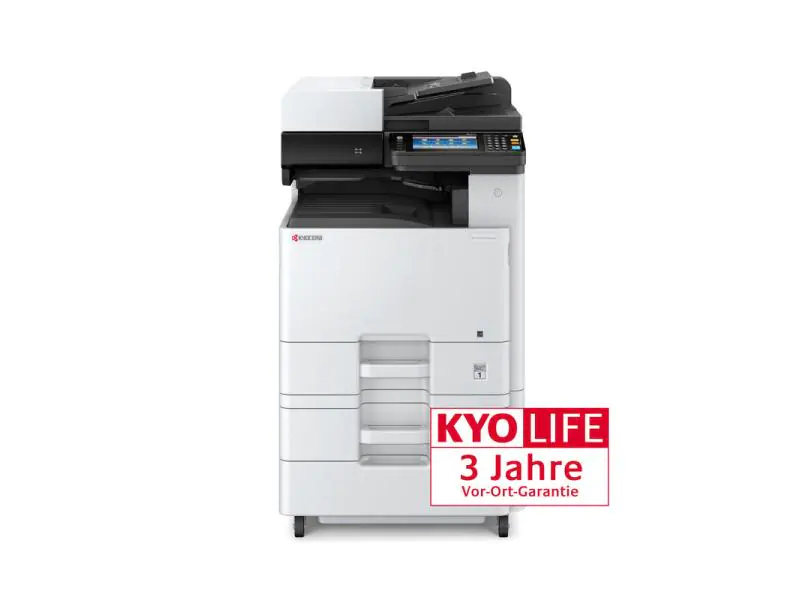 Kyocera Multifunktionsdrucker ECOSYS M8130CIDN/KL3 inklusive PF-470, Farblaser Drucker, A3, 30 Seiten pro Minute, Drucken, Scannen, Kopieren, Duplex