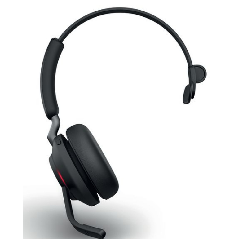 Jabra Headset Evolve2 65 Mono MS Schwarz, USB-A, Ladestation, Ausstattung Mikrofon: Noise Cancelling, Trageweise: Mono, Skype for Business, Verbindung zum Endgerät: Bluetooth; USB, Tragestil: Überkopfbügel, Trageform: On-Ear, Geeignet für: Büro; Home