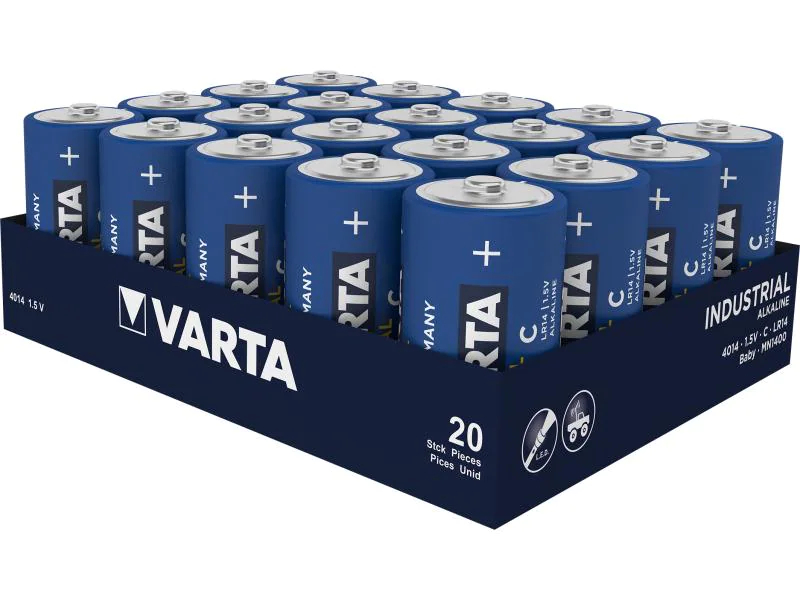 Varta Batterie Industrial C 20 Stück