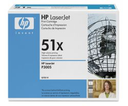 Toner HP Q7551X schwarz, ca 13000 Seiten, zu HP LJ P3005-Serie