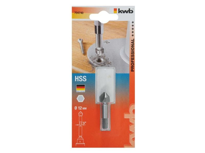 kwb Senker Hss 1/4" 12 mm