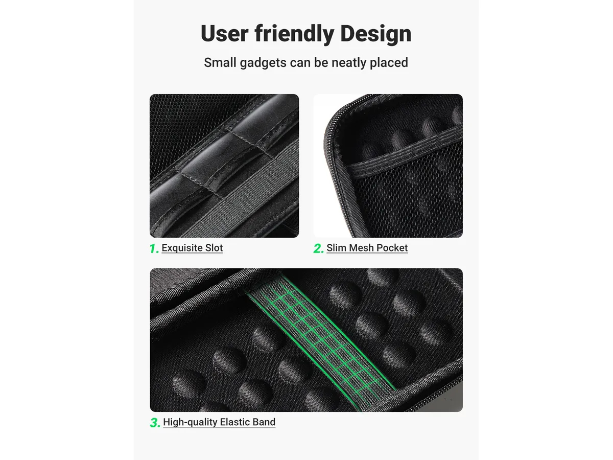 UGREEN Multi-functional Storage Bag 50274 (BB) Hard Disk&Access.large size