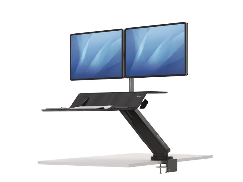 Fellowes Sitz-Steh Workstation Lotus RT für 2 Monitore