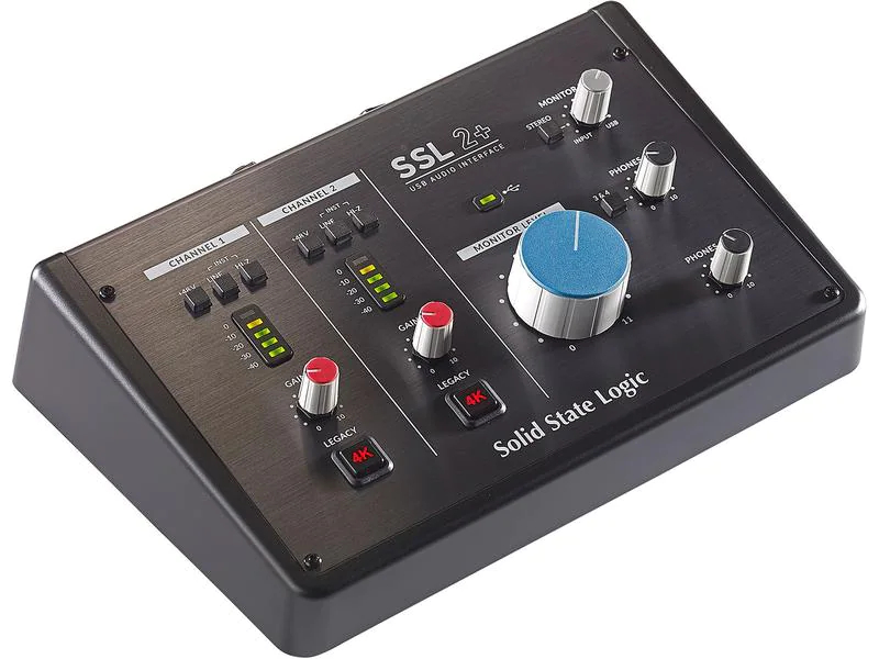 Solid State Logic Audio Interface SSL 2+, Mic-/Linekanäle: 2, Abtastrate: 192 kHz, Samplingtiefe: 24 bit