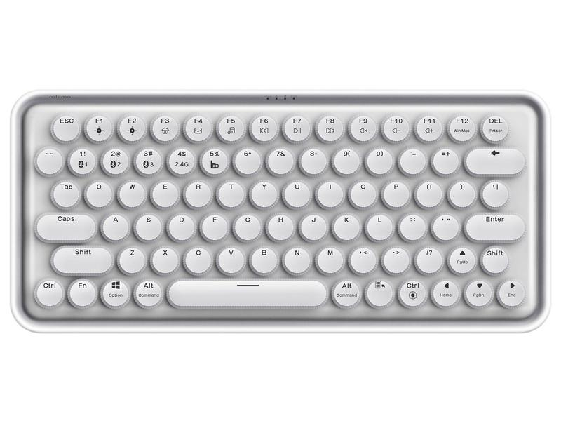 Rapoo Funk-Tastatur Ralemo Pre 5, Tastatur Typ: Mobile, Business, Gaming, Tastaturlayout: QWERTZ (CH), Tastatur Features: Beleuchtung, Medientasten, Hotkeys, Anti-Ghosting, Keyboard Tasten: Mechanisch, Detailfarbe: Weiss, Ziffernblock: Nein