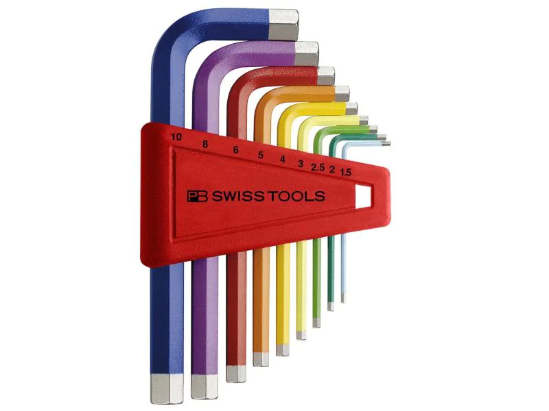 PB Swisstools Winkelschlüssel-Set Rainbow 1.5-10 mm, Schraubenziehertyp: Innensechskant