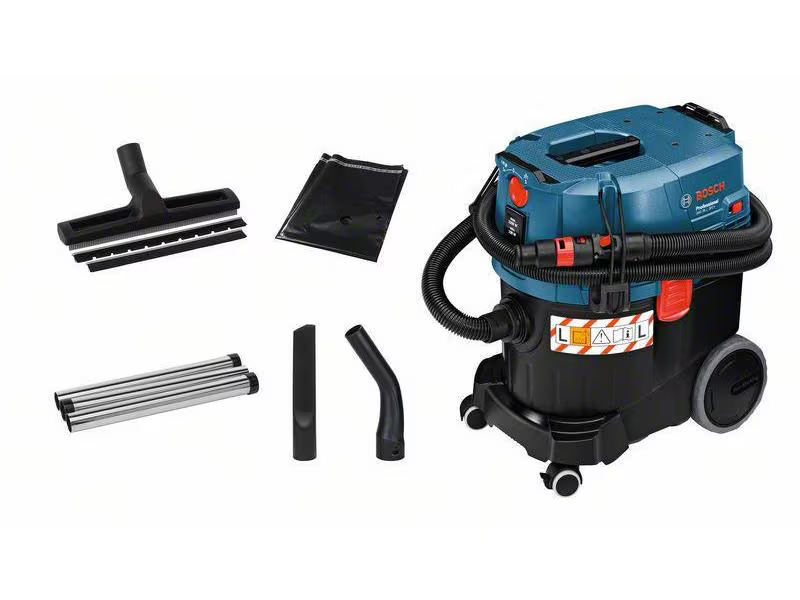 Bosch Professional Industriesauger GAS 35 L SFC+, Energieeffizienzklasse: Keine, Motorleistung: 1380 W, Staubsauger Funktionen: Nass- und Trockensaugen, Farbe: Blau; Schwarz, Staubbehältervolumen: 35 l, Schlauchlänge: 3 m