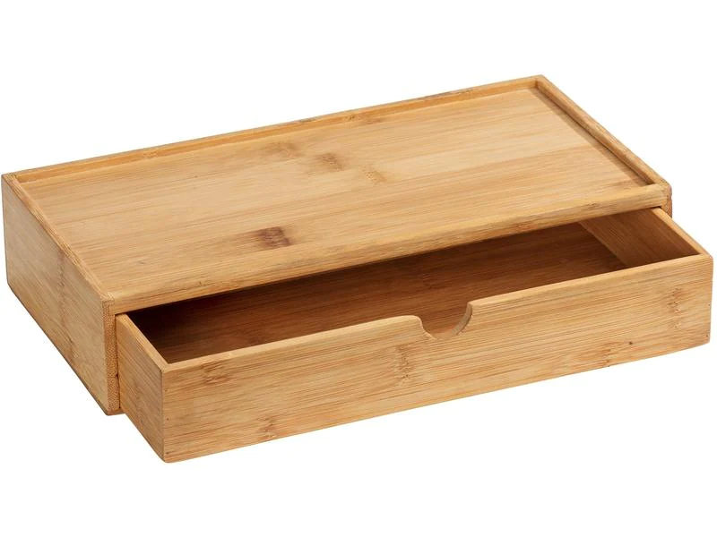 Wenko Bad-Utensilienhalter Terra Nature, mit Schublade, Befestigung: Keine, Material: Holz, Detailfarbe: Nature, Wandmontage: Nein, Utensilienhalter Typ: Bad Utensilienhalter