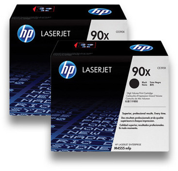 HP Toner-Modul 90X schwarz CE390XD LaserJet M4555 2 Stück