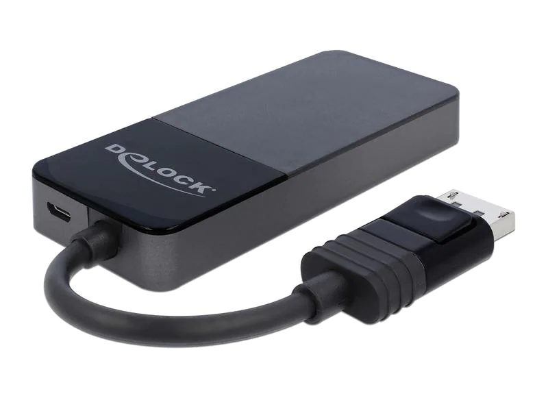 Delock Multiadapter DisplayPort - 3xHDMI, MST support, Kabeltyp: Multiadapter, Videoanschluss Seite A: DisplayPort, Videoanschluss Seite B: HDMI