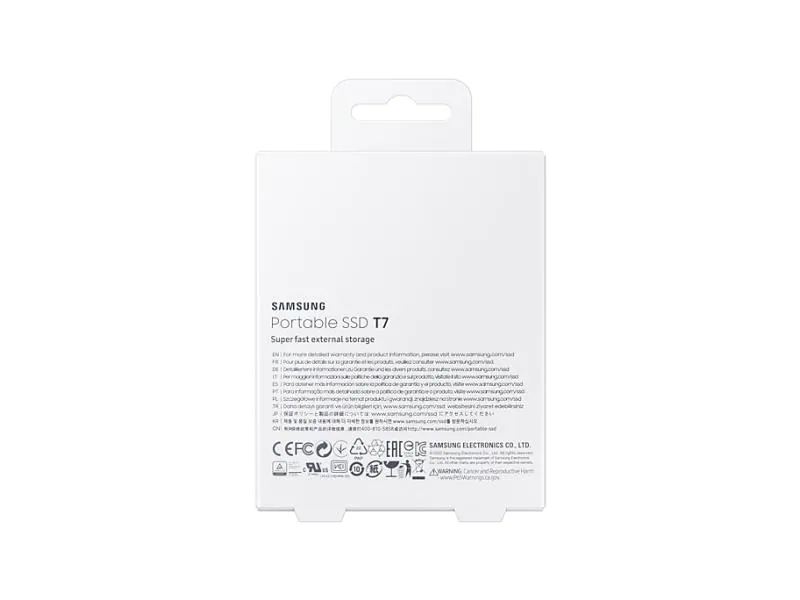 SAMSUNG MEMORY SSD Portable T7 500GB MU-PC500H/WW USB 3.1 Gen. 2 Indigo Blue