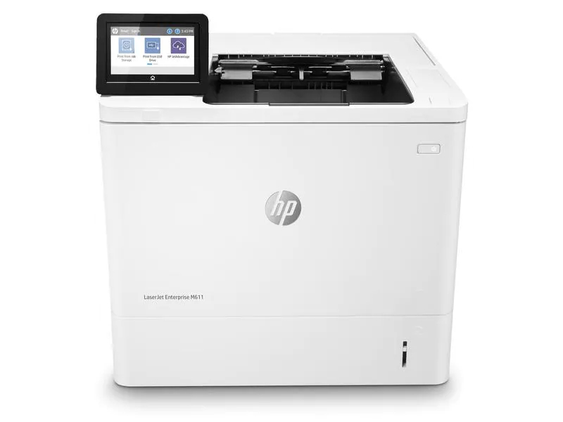 Hewlett-Packard HP LaserJet Enterprise M611dn, Schwarzweiss Laser Drucker, A4, 61 Seiten pro Minute, Drucken, Duplex und WLAN