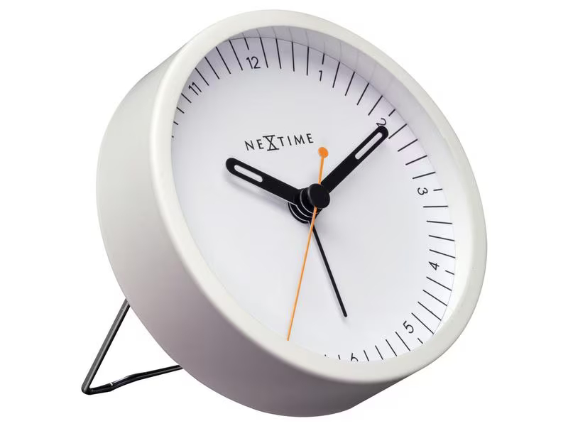 NeXtime Klassischer Wecker Small Weiss