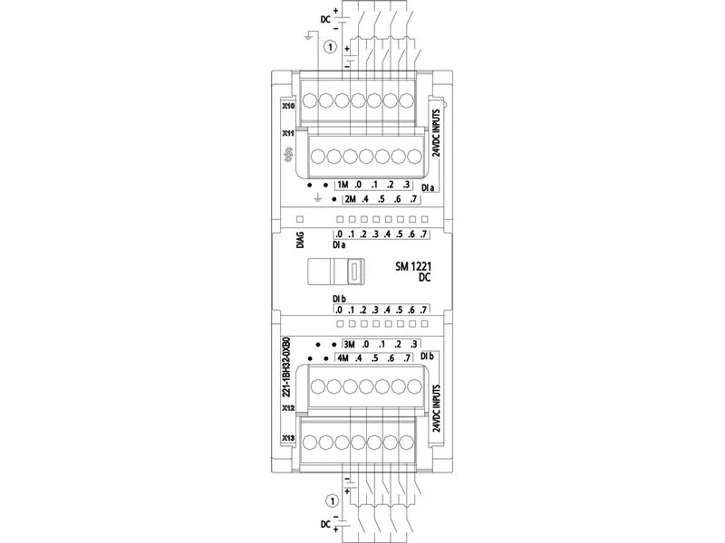 Siemens SIMATIC S7-1200 SM 1221, DI 16 x 24 V DC, Display vorhanden: Nein, Produkttyp: Digitaleingabe, Serie: SIMATIC S7-1200, Versorgungsspannung: 24 V