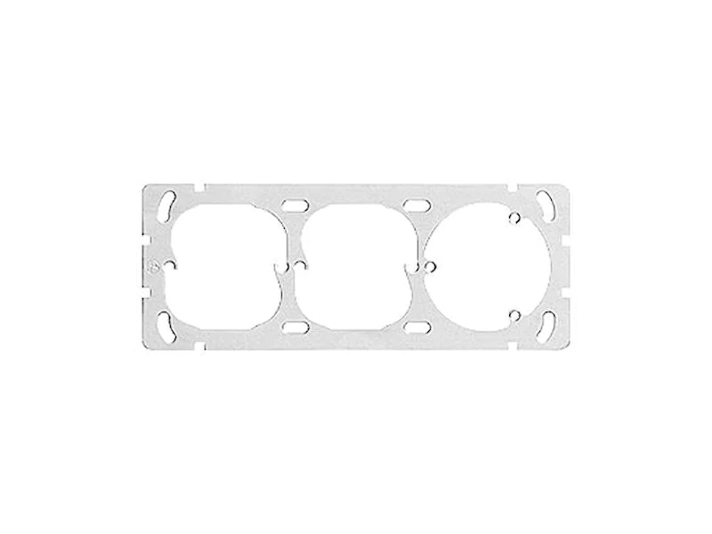 Feller EDIZIOdue Befestigungsplatte 1x3, Anzahl Einheiten: 3, Serie: EDIZIOdue, Typ: Befestigungsplatte
