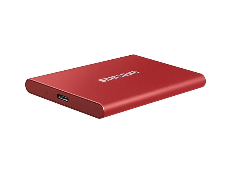 SAMSUNG MEMORY SSD Portable T7 2TB MU-PC2T0R/WW USB 3.1 Gen. 2 Metallic red