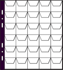 PAGNA Münzhüllen, 30 Fächer à 35 x 35 mm, 215 x 235 mm