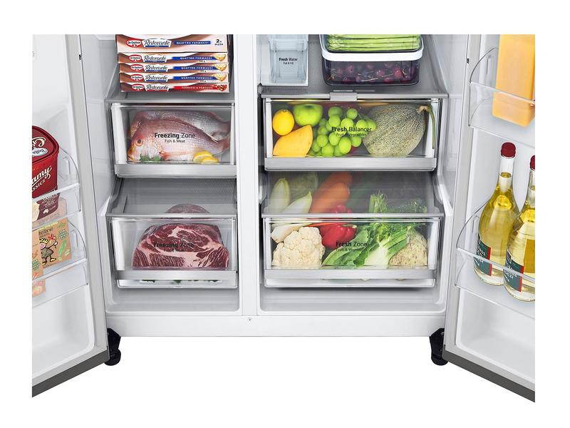 LG Foodcenter GSJV71PZLE Platinum Silver