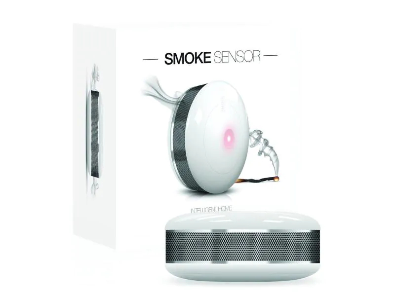 Fibaro Funk-Rauchmelder Z-Wave Smoke Sensor, Farbe: Weiss, Protokoll: Z-Wave Plus, Produkttyp: Sicherheit und Sensoren, Systemkommunikation: Wireless, Wired, System-Kompatibilität: Keine