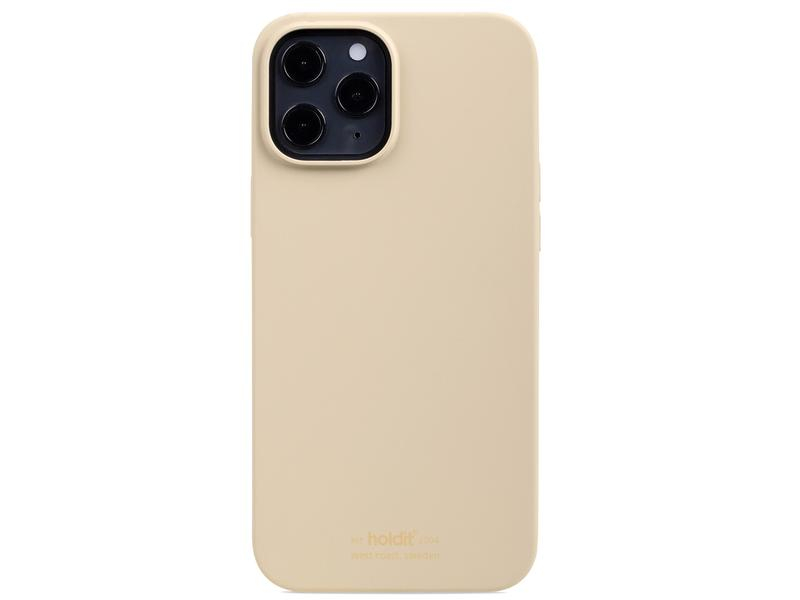 Holdit Back Cover Silicone iPhone 12 Pro Max Beige, Fallsicher: Nein, Kompatible Hersteller: Apple, Farbe: Beige, Mobiltelefon Kompatibilität: iPhone 12 Pro Max, Material: Silikon, Zusatzfächer: Nein