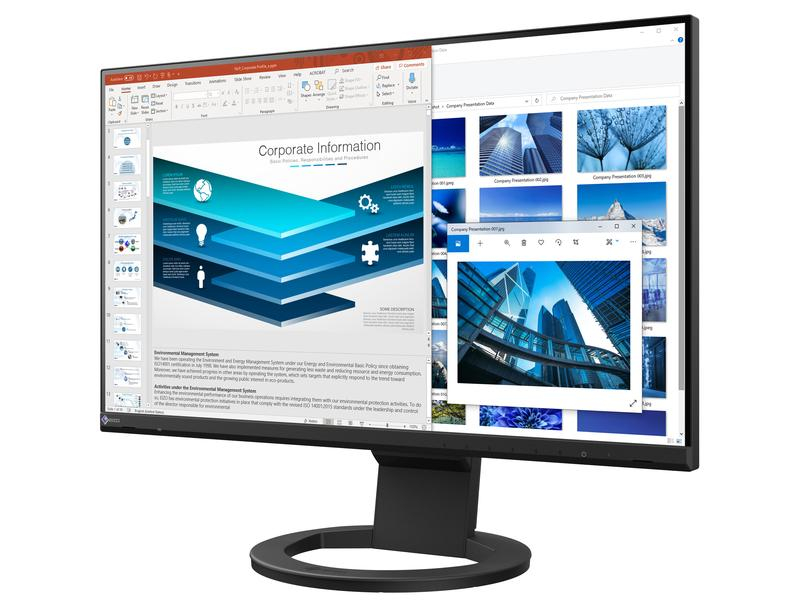 EIZO Monitor EV2480-Swiss Edition Schwarz, Bildschirmdiagonale: 23.8 ", Auflösung: 1920 x 1080 (Full HD), Paneltyp: IPS, Bildschirmoberfläche: Entspiegelt, Farbraum: sRGB, USB-Hub: Ja