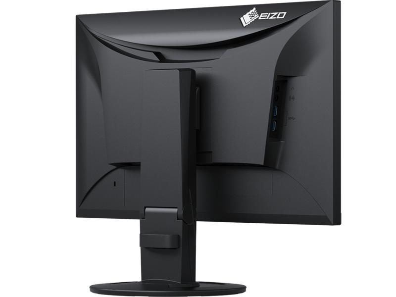 EIZO Monitor EV2460-Swiss, 23.8 Zoll LED, 1920 x 1080 Pixel Full HD, 16:9, DVI VGA HDMI, Schwarz