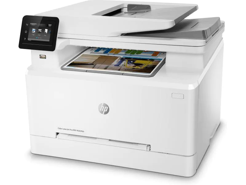 Hewlett-Packard HP MFP M283fdw, Farblaser Drucker, A4, 21 Seiten pro Minute, Drucken, Scannen, Kopieren, Fax, Duplex und WLAN