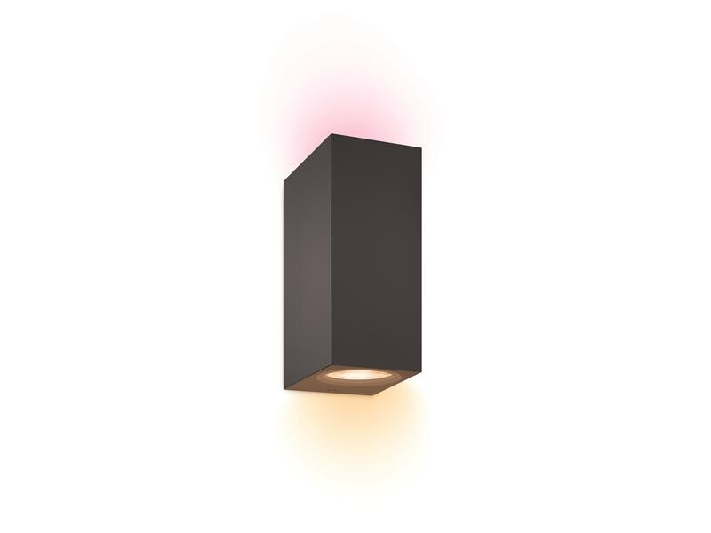WiZ Deckenspot Up & Down, 2 x 4.7, 2200- 6500 K, Schwarz, Lampensockel: LED fest verbaut, Farbtemperatur Kelvin: 2200 bis 6500 K, Aussenanwendung: Nein, Gesamtleistung: 9.4 W, Lichtfarbe: RGB - farbig, Leuchten Kategorie: Deckenleuchte