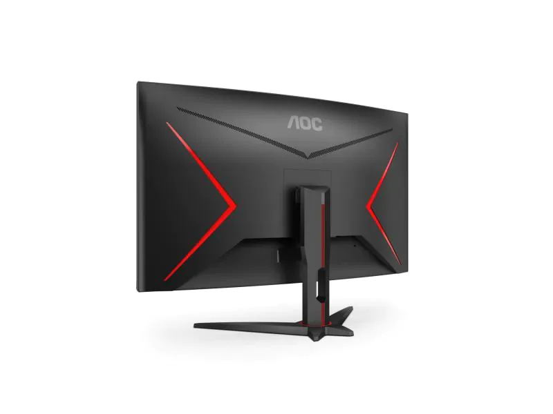 AOC Monitor C32G2ZE/BK, 31.5 Zoll LED, 1920 x 1080 Pixel Full HD, 16:9, HDMI, Schwarz/Rot