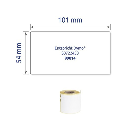 AVERY ZWECKFORM Versand-Etiketten 101x54mm ASS0722430 weiss, Rolle 110 Stück