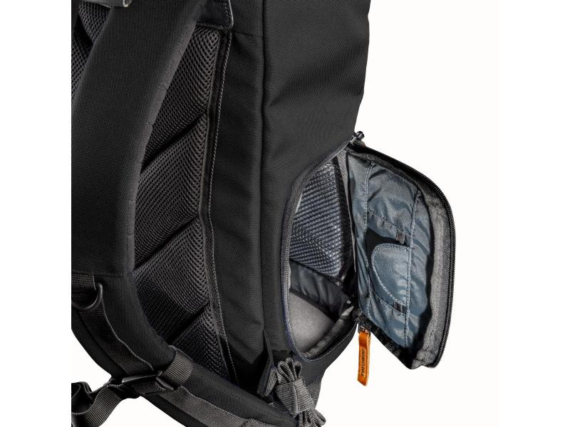 Mantona Fotorucksack Luis Retro Junior Schwarz, Tragemöglichkeit: Rucksack, Farbe: Schwarz, Zusatzfächer: Notebookfach, Gewicht: 1.46 kg, Rucksack Typ: Kamerarucksack, Bauform Kamera: DSLR, Anzahl Objektive: 3, Ausstattung: Anpassbare Raumeinteilung