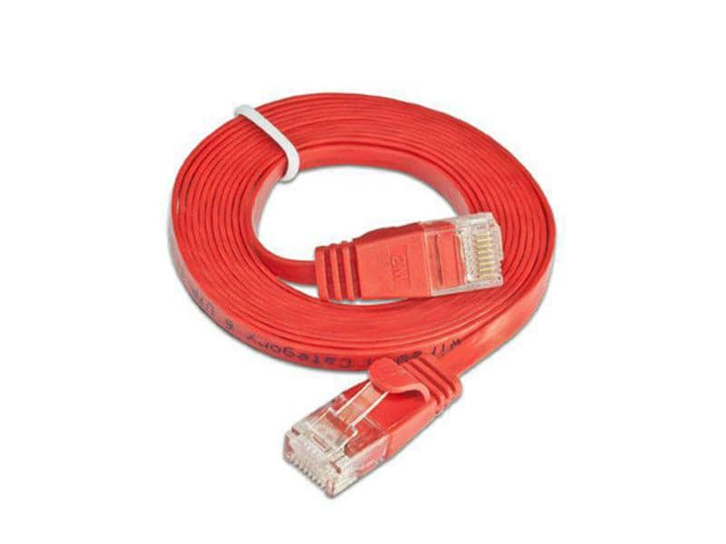 Wirewin Slimpatchkabel Cat 6, UTP, 0.25 m, Rot, Farbe: Rot, Form: Flach, Zusatzfunktionen: Mit Klinkenschutz, Längenaufdruck auf Stecker, Länge: 0.25 m, Anschlüsse LAN: RJ45 - RJ45, Produkttyp: Slimpatchkabel