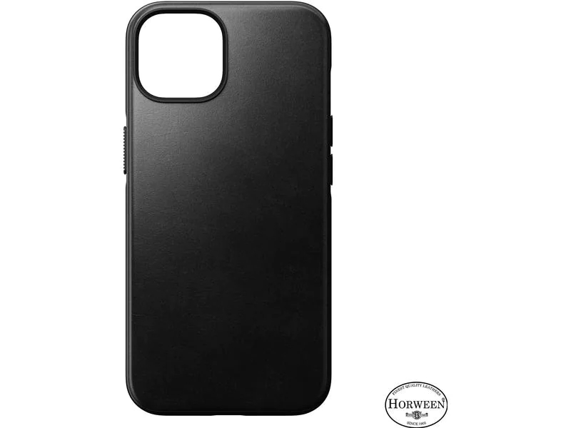 Nomad Back Cover Modern Leather Horween iPhone 14 Schwarz